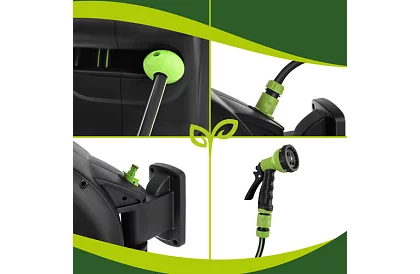 Fali falra a tömlő – automatikus dobó 30 m tömlővel