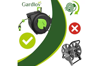 Fali falra a tömlő – automatikus dobó 30 m tömlővel