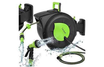 Fali falra a tömlő – automatikus dobó 30 m tömlővel