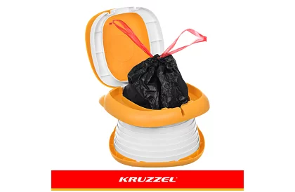 Gyermek utazó összecsukható éjjeli edény + higiéniai zacskók