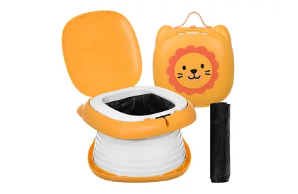 Gyermek utazó összecsukható éjjeli edény + higiéniai zacskók