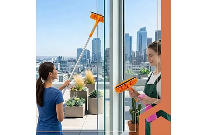 Teleszkópos ablakmosó 3 az 1-ben