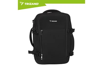 Utazási hátizsák 2 az 1-ben – kézipoggyász repülőgépre 40 × 20 × 25 cm – fekete