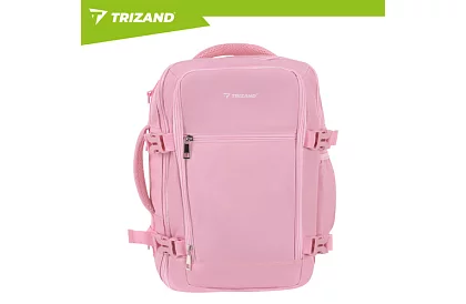 Utazási hátizsák 2 az 1-ben – kézipoggyász repülőgépre 40 × 20 × 25 cm – rózsaszín