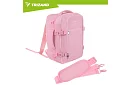 Utazási hátizsák 2 az 1-ben – kézipoggyász repülőgépre 40 × 20 × 25 cm – rózsaszín