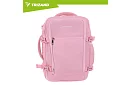 Utazási hátizsák 2 az 1-ben – kézipoggyász repülőgépre 40 × 20 × 25 cm – rózsaszín