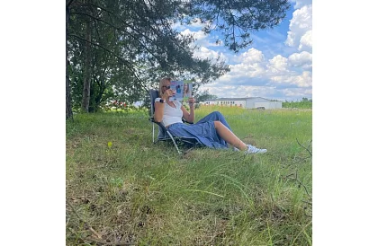 Összecsukható kemping szék – szürke