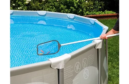 Medencetisztító készlet 2 az 1-ben – porszívó + háló