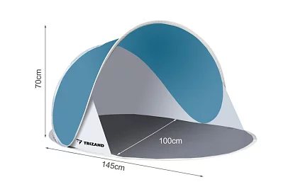 Strand sátor 145 × 100 × 70 cm – önkibővülő