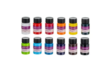 Színekészlet üvegre és kerámiára 12 × 20 ml – vitrázsfesték sütőbe