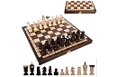 Fából készült sakk készlet – elegáns klasszikus bőröndben