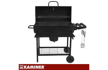 Kerti faszenes grill 108x67x96cm + tartozékok