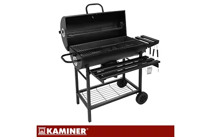 Kerti faszenes grill 108x67x96cm + tartozékok