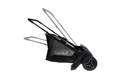 Kézi levelek és fű 100 l – állítható, forgatható mechanizmus