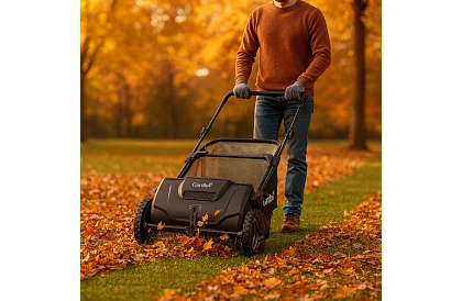 Kézi levelek és fű 100 l – állítható, forgatható mechanizmus