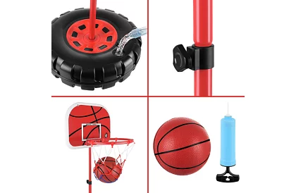 Gyerekeknek állítható kosárlabdapalánk gyűrűvel + labda