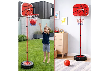 Gyerekeknek állítható kosárlabdapalánk gyűrűvel + labda