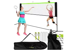 Háló a röplabdához, tollaslabdához és teniszhez – mobilis és állítható