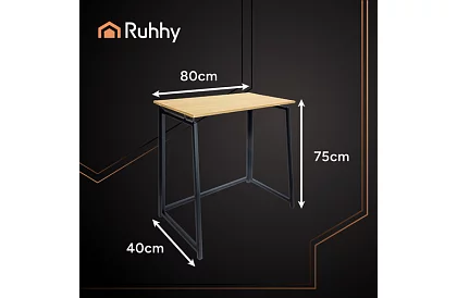 Összecsukható barna asztal – 80 × 75 × 40 cm