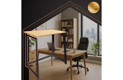 Összecsukható barna asztal – 80 × 75 × 40 cm