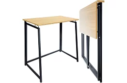 Összecsukható barna asztal – 80 × 75 × 40 cm