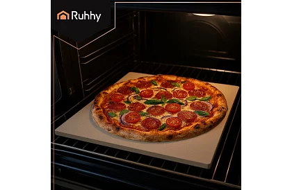 Sütő kordierit pizza kő bambusz lapáttal