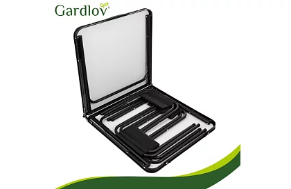 Összecsukható kempingasztal 120 × 60 cm + 4 szék