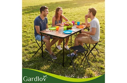 Összecsukható kempingasztal 120 × 60 cm + 4 szék
