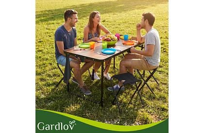 Összecsukható kempingasztal 120 × 60 cm + 4 szék