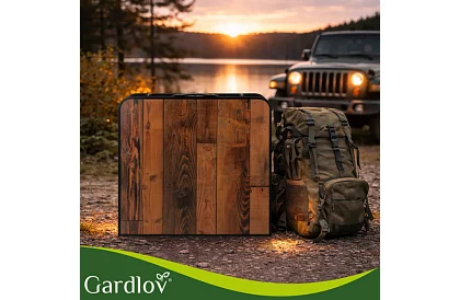 Összecsukható kempingasztal 120 × 60 cm + 4 szék