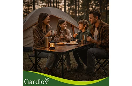 Összecsukható kempingasztal 120 × 60 cm + 4 szék