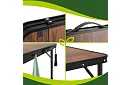 Összecsukható kempingasztal 120 × 60 cm + 4 szék
