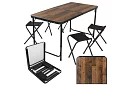 Összecsukható kempingasztal 120 × 60 cm + 4 szék