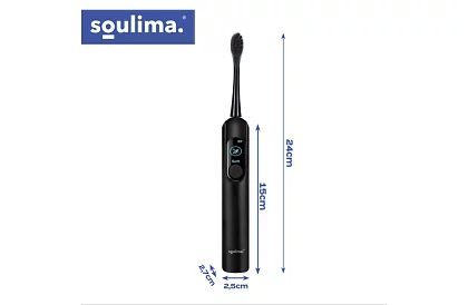 Szonikus elektromos fogkefe X800 - fekete – 90 000 ford./perc + 6 fejet