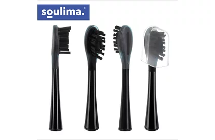 Szonikus elektromos fogkefe X800 - fekete – 90 000 ford./perc + 6 fejet