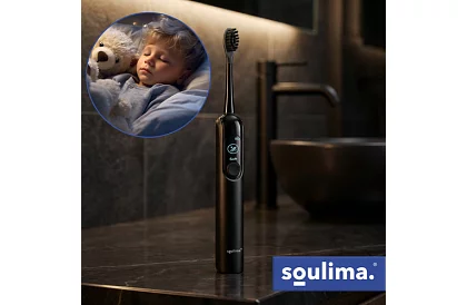 Szonikus elektromos fogkefe X800 - fekete – 90 000 ford./perc + 6 fejet