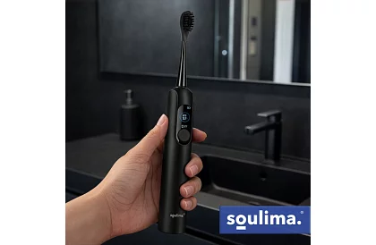 Szonikus elektromos fogkefe X800 - fekete – 90 000 ford./perc + 6 fejet