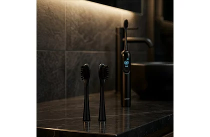 Szonikus elektromos fogkefe X800 - fekete – 90 000 ford./perc + 6 fejet