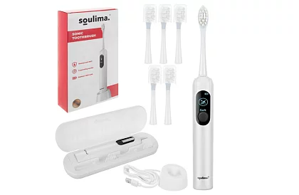 Sonikus elektromos fogkefe X800 – fehér – 90 000 ford./perc + 6 fejet