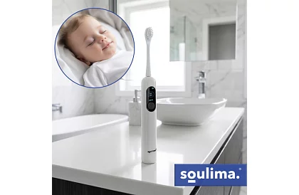 Sonikus elektromos fogkefe X800 – fehér – 90 000 ford./perc + 6 fejet