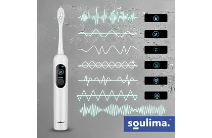 Sonikus elektromos fogkefe X800 – fehér – 90 000 ford./perc + 6 fejet