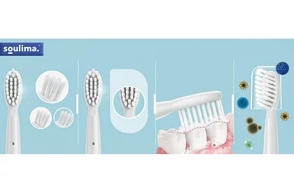 Sonikus elektromos fogkefe X800 – fehér – 90 000 ford./perc + 6 fejet