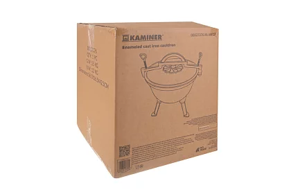 Lemez öntöttvas zománcozott fazék 10 literes