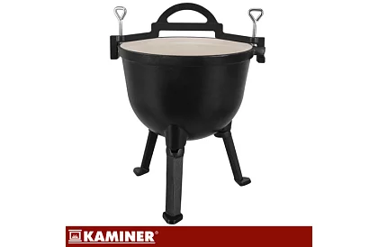 Lemez öntöttvas zománcozott fazék 10 literes