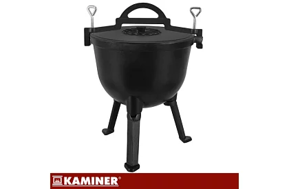 Lemez öntöttvas zománcozott fazék 10 literes