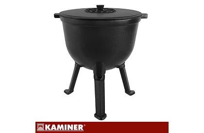 Lemez öntöttvas zománcozott fazék 10 literes