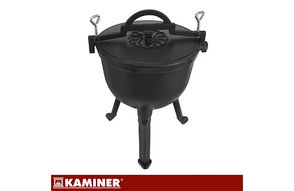 Lemez öntöttvas zománcozott fazék 10 literes