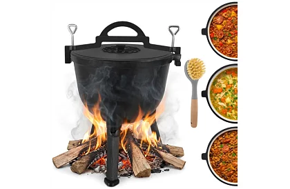 Lemez öntöttvas zománcozott fazék 10 literes