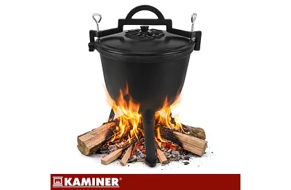 Lemez öntöttvas zománcozott edény 8 liter