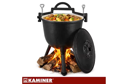 Lemez öntöttvas zománcozott edény 8 liter